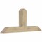 Ekena Millwork Portland Rough Sawn Timber Gable Bracket, Douglas Fir, 60"W x 25"H x 6"D x 6"F, 10/12 Pitch GBW060X25X0606POR00RDF - alternate 3